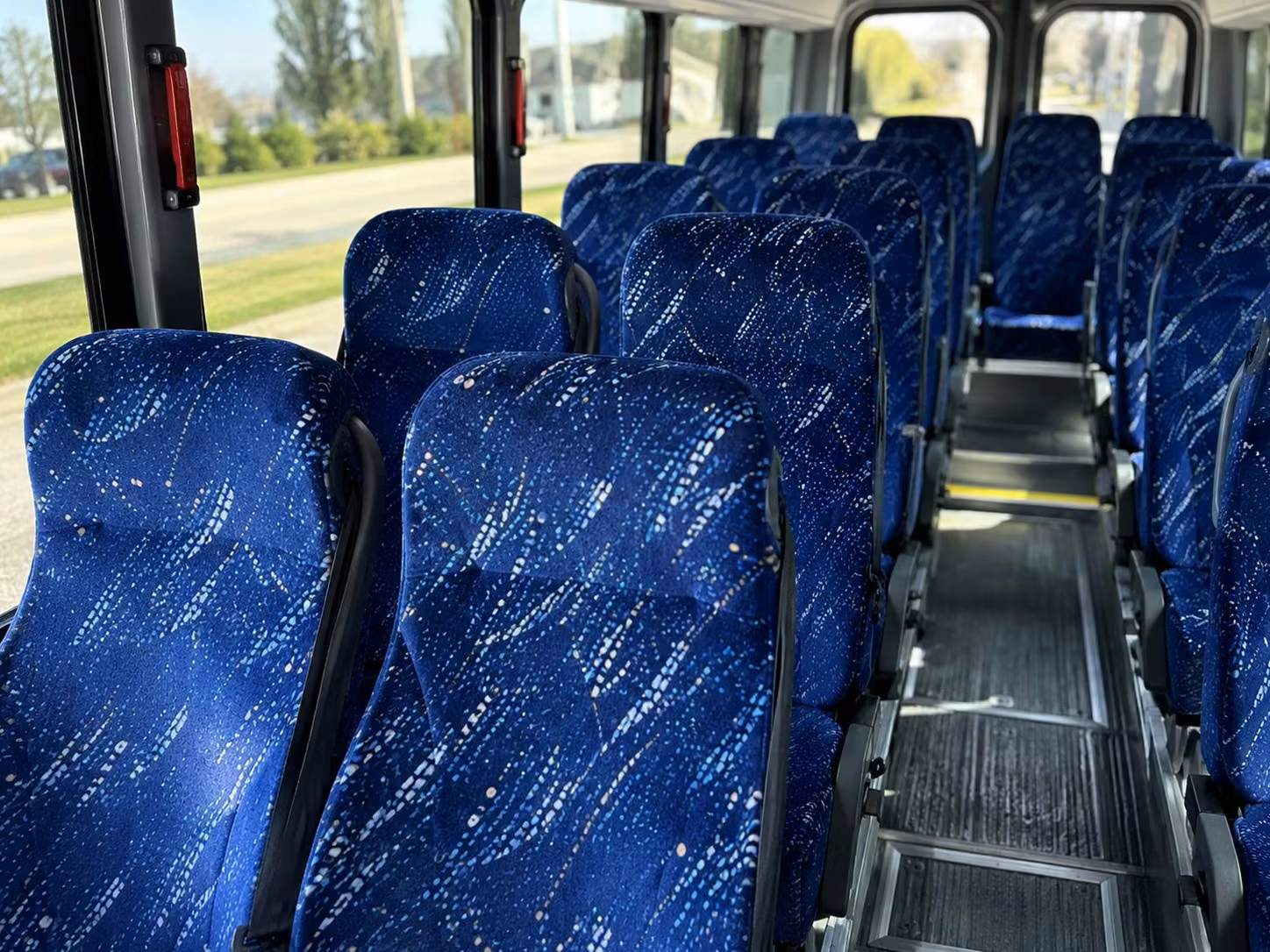 15 passenger minibus interior