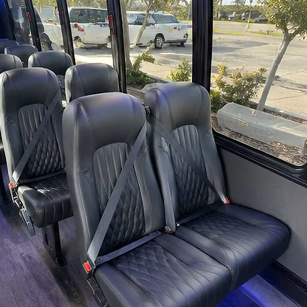 28 passenger minibus interior