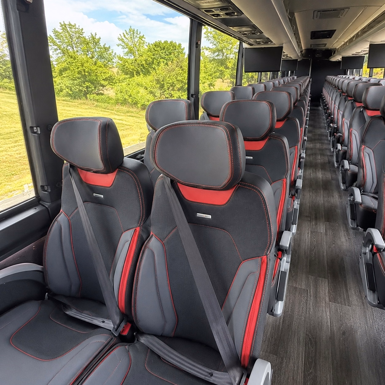 palmdale charter bus interior